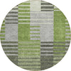 Piper Looms Chantille Striped ACN687 Green Area Rug