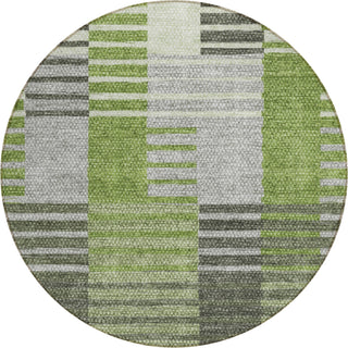 Piper Looms Chantille Striped ACN687 Green Area Rug