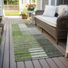 Piper Looms Chantille Striped ACN687 Green Area Rug