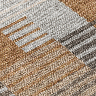 Piper Looms Chantille Striped ACN687 Paprika Area Rug