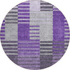 Piper Looms Chantille Striped ACN687 Purple Area Rug