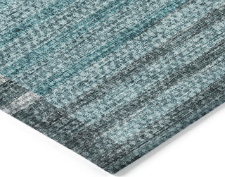 Piper Looms Chantille Striped ACN687 Teal Area Rug