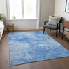 Piper Looms Chantille Modern ACN688 Blue Area Rug Lifestyle Image Feature