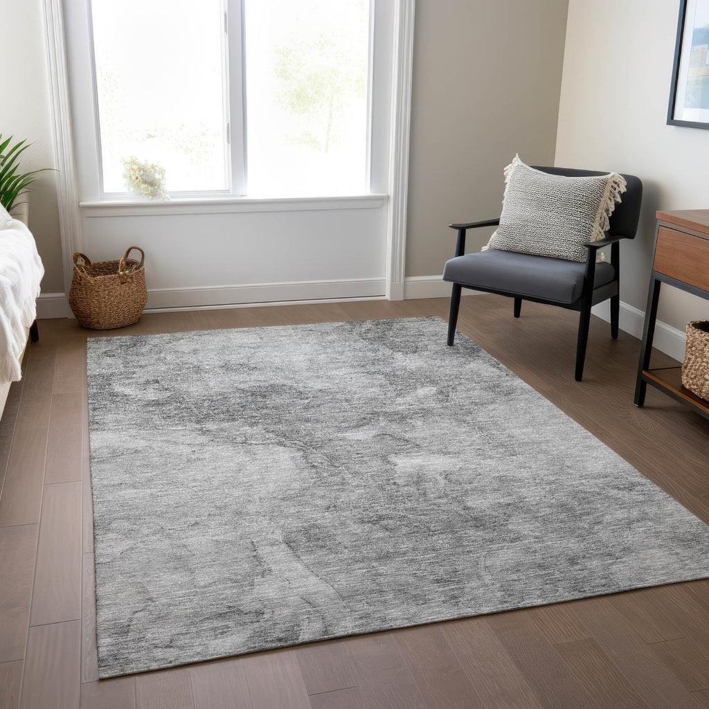 Piper Looms Chantille Modern ACN688 Gray Area Rug Lifestyle Image Feature