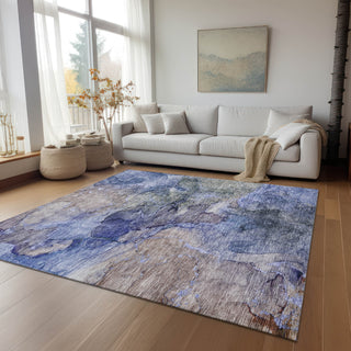 Piper Looms Chantille Modern ACN689 Blue Area Rug