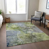 Piper Looms Chantille Modern ACN689 Olive Area Rug Lifestyle Image Feature