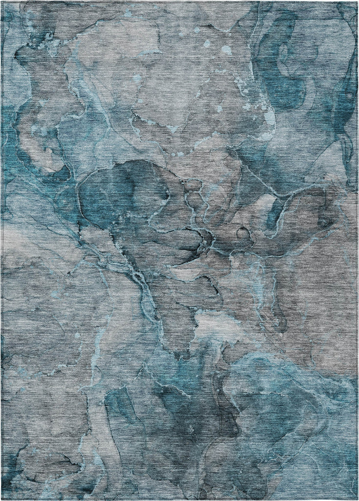 Piper Looms Chantille Modern ACN689 Teal Area Rug