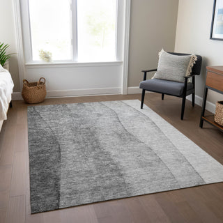 Piper Looms Chantille Ombre ACN690 Gray Area Rug Lifestyle Image Feature