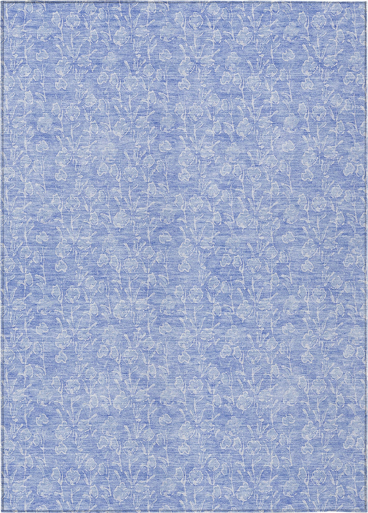 Piper Looms Chantille Floral ACN691 Denim Area Rug