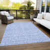 Piper Looms Chantille Floral ACN691 Denim Area Rug