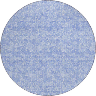 Piper Looms Chantille Floral ACN691 Denim Area Rug