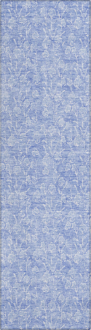 Piper Looms Chantille Floral ACN691 Denim Area Rug