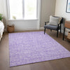 Piper Looms Chantille Floral ACN691 Lilac Area Rug Lifestyle Image Feature