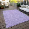 Piper Looms Chantille Floral ACN691 Lilac Area Rug