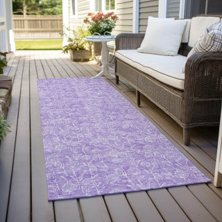 Piper Looms Chantille Floral ACN691 Lilac Area Rug