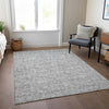 Piper Looms Chantille Floral ACN691 Silver Area Rug Lifestyle Image Feature