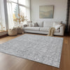 Piper Looms Chantille Floral ACN691 Silver Area Rug