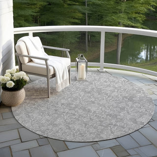 Piper Looms Chantille Floral ACN691 Silver Area Rug