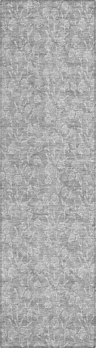 Piper Looms Chantille Floral ACN691 Silver Area Rug