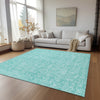 Piper Looms Chantille Floral ACN691 Teal Area Rug