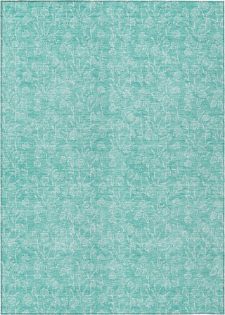 Piper Looms Chantille Floral ACN691 Teal Area Rug