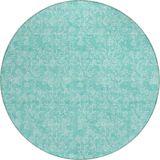 Piper Looms Chantille Floral ACN691 Teal Area Rug