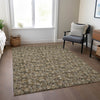 Piper Looms Chantille Floral ACN692 Brown Area Rug Lifestyle Image Feature