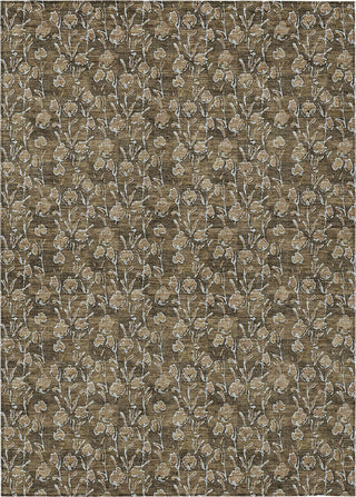 Piper Looms Chantille Floral ACN692 Brown Area Rug