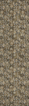 Piper Looms Chantille Floral ACN692 Brown Area Rug