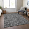 Piper Looms Chantille Floral ACN692 Gray Area Rug Lifestyle Image Feature
