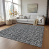 Piper Looms Chantille Floral ACN692 Gray Area Rug