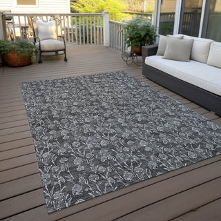 Piper Looms Chantille Floral ACN692 Gray Area Rug