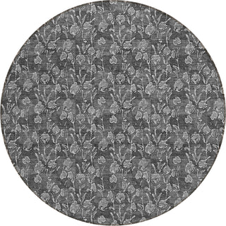 Piper Looms Chantille Floral ACN692 Gray Area Rug