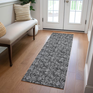 Piper Looms Chantille Floral ACN692 Gray Area Rug