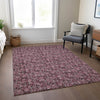 Piper Looms Chantille Floral ACN692 Merlot Area Rug Lifestyle Image Feature