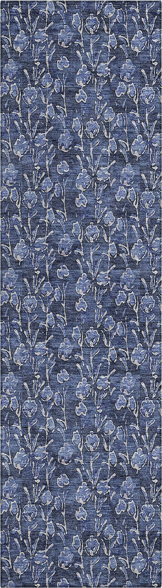 Piper Looms Chantille Floral ACN692 Navy Area Rug