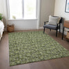 Piper Looms Chantille Floral ACN692 Olive Area Rug Lifestyle Image Feature