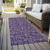 Piper Looms Chantille Floral ACN692 Purple Area Rug
