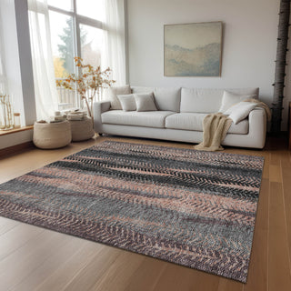 Piper Looms Chantille Organic ACN693 Terracotta Area Rug