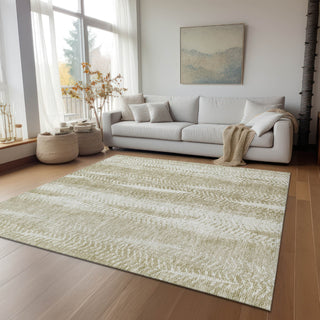 Piper Looms Chantille Organic ACN694 Beige Area Rug