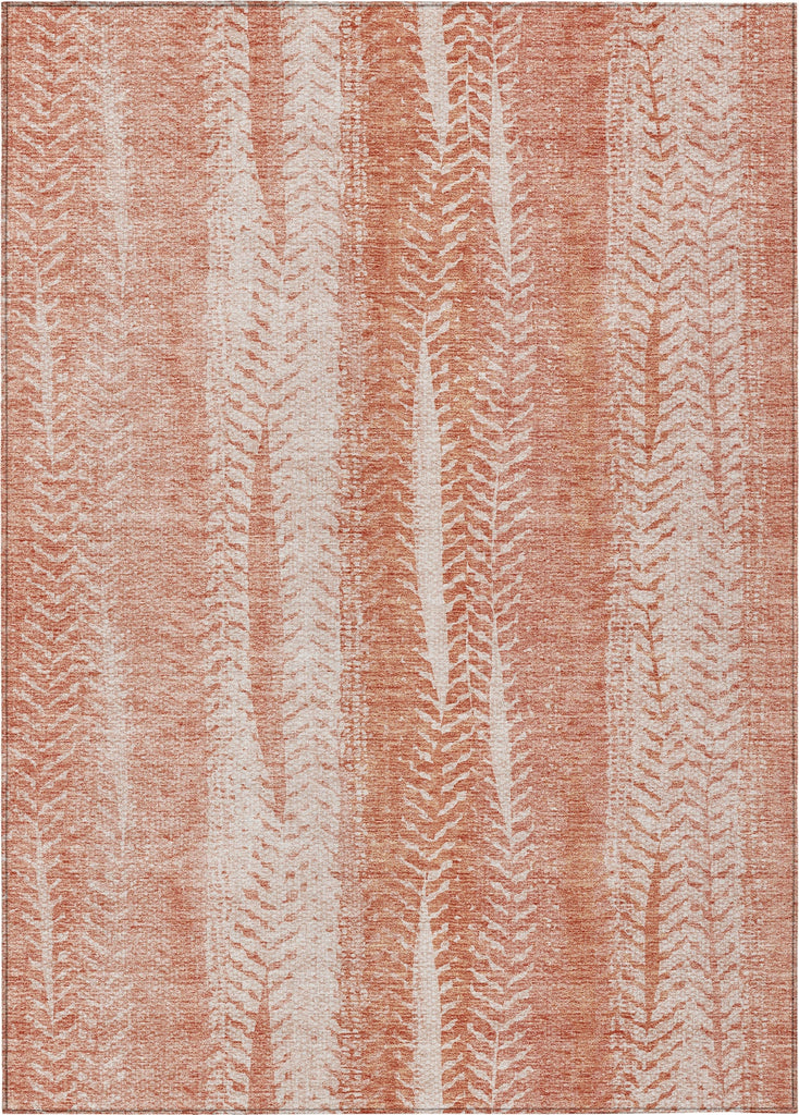 Piper Looms Chantille Organic ACN694 Coral Area Rug