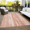 Piper Looms Chantille Organic ACN694 Coral Area Rug