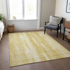 Piper Looms Chantille Organic ACN694 Gold Area Rug Lifestyle Image Feature