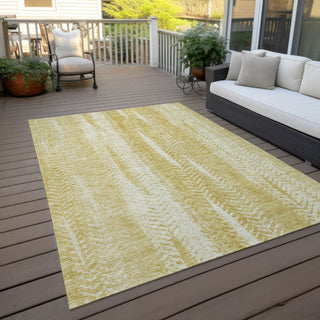 Piper Looms Chantille Organic ACN694 Gold Area Rug