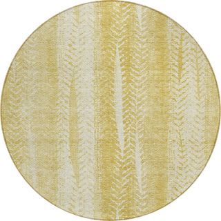 Piper Looms Chantille Organic ACN694 Gold Area Rug