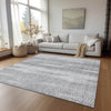 Piper Looms Chantille Organic ACN694 Silver Area Rug