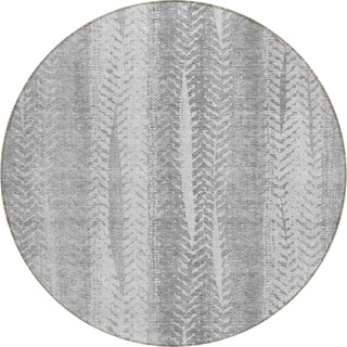 Piper Looms Chantille Organic ACN694 Silver Area Rug