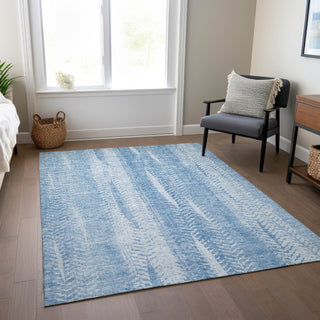 Piper Looms Chantille Organic ACN694 Sky Area Rug Lifestyle Image Feature