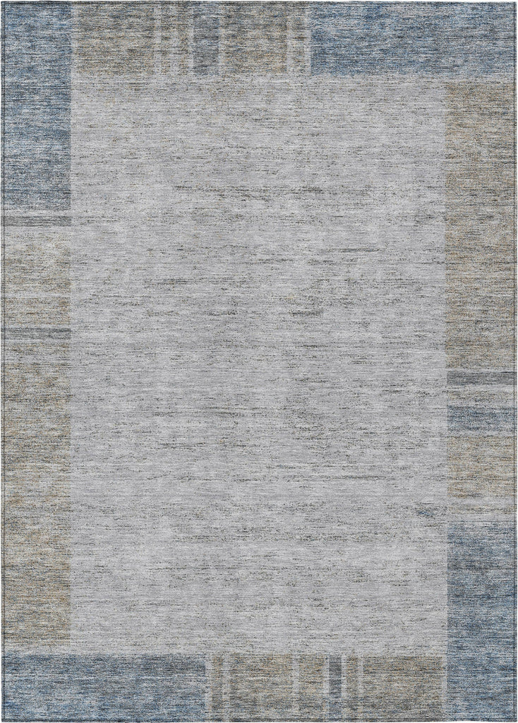 Piper Looms Chantille Border ACN695 Taupe Area Rug