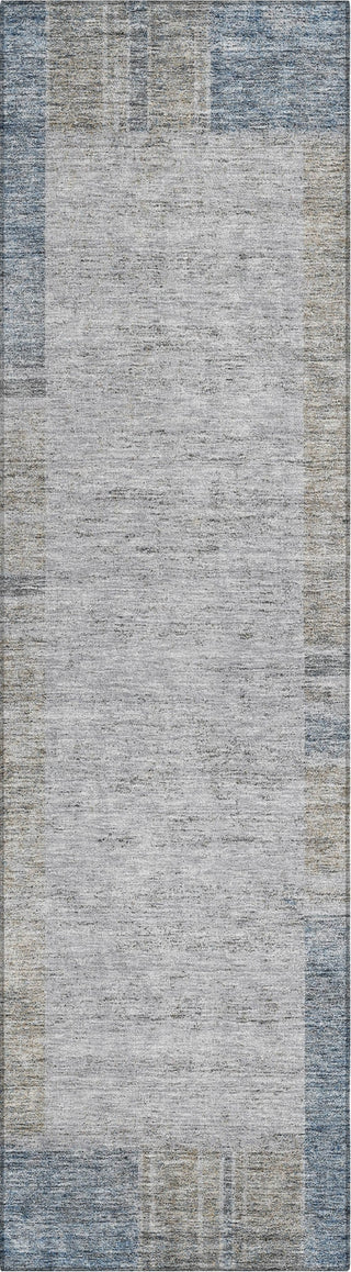 Piper Looms Chantille Border ACN695 Taupe Area Rug